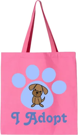 inktastic Paw Print Dog Adoption Tote Bag
