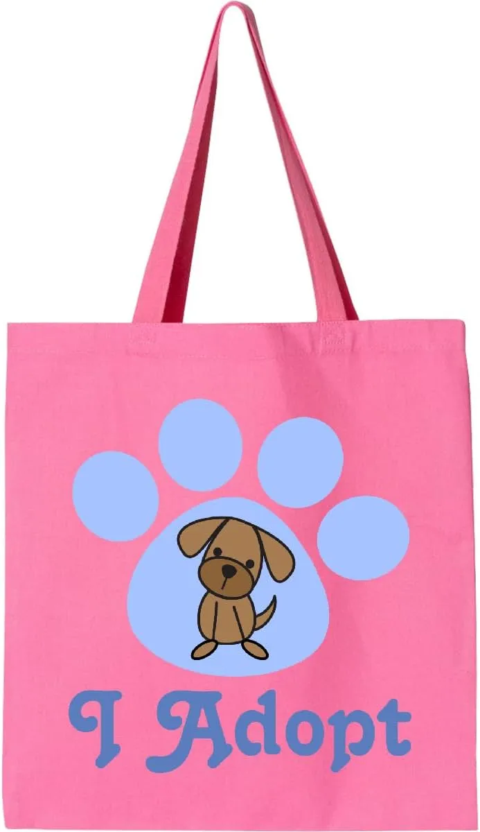 inktastic Paw Print Dog Adoption Tote Bag