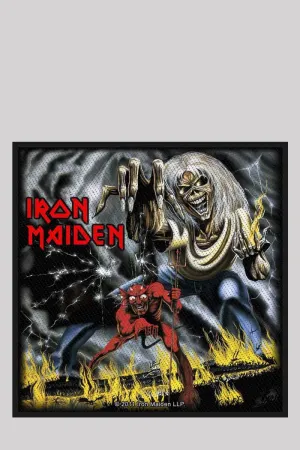 Iron Maiden Woven Patch: Number Of The Beast - Band Merch