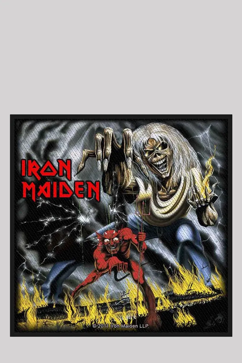 Iron Maiden Woven Patch: Number Of The Beast - Band Merch