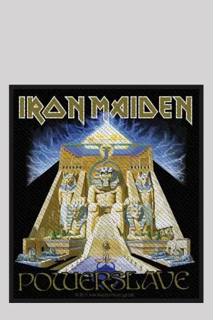 Iron Maiden Woven Patch Powerslave Artwork Official Licensed