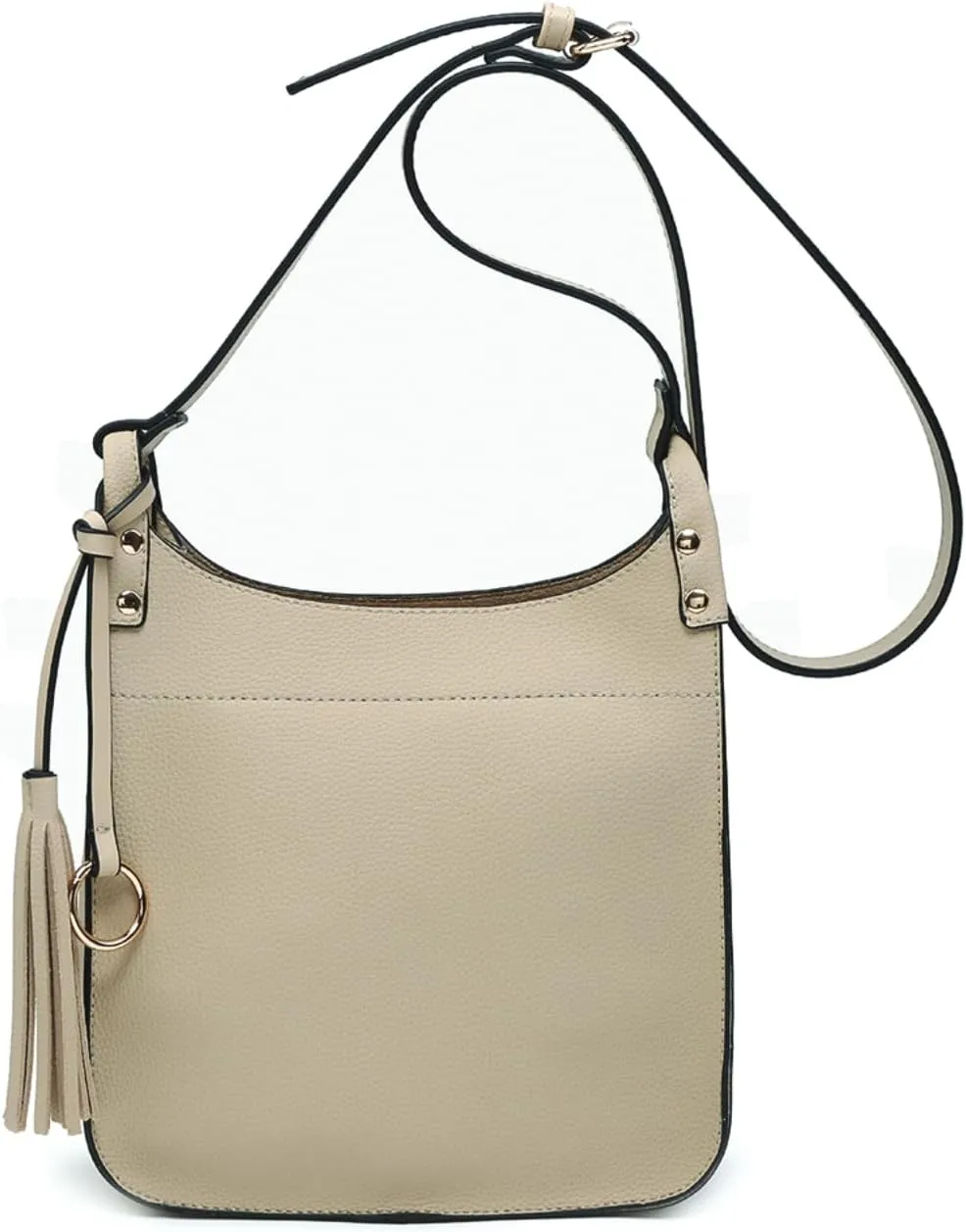 JEN & CO. Lucinda Square Crossbody Bags for Women Vegan Leather Purses Adjustable Strap Shoulder Handbags with Tassel