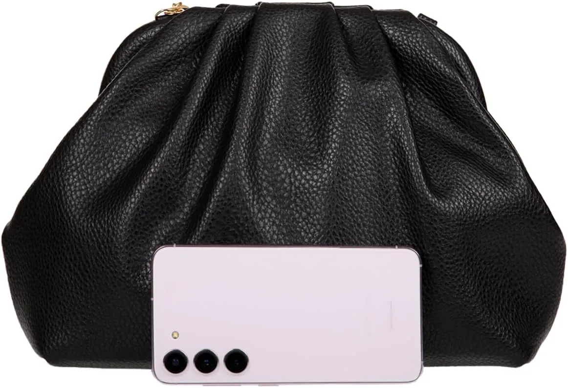 JNB Dumpling Bag for Women Clutch Purses, Cloud Crossbody Handbag Soft Shoulder Bag,party Bag,Wedding Bag,With Tassel.