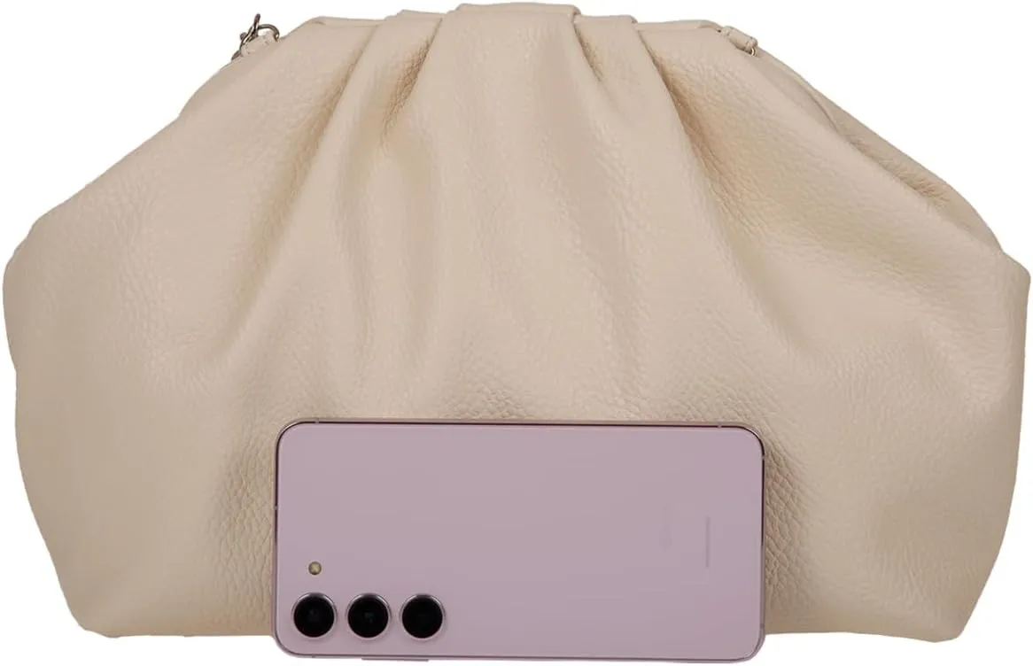 JNB Dumpling Bag for Women Clutch Purses, Cloud Crossbody Handbag Soft Shoulder Bag,party Bag,Wedding Bag,With Tassel.