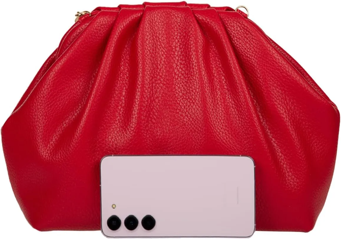 JNB Dumpling Bag for Women Clutch Purses, Cloud Crossbody Handbag Soft Shoulder Bag,party Bag,Wedding Bag,With Tassel.