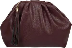 JNB Dumpling Bag for Women Clutch Purses, Cloud Crossbody Handbag Soft Shoulder Bag,party Bag,Wedding Bag,With Tassel.