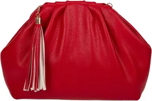 JNB Dumpling Bag for Women Clutch Purses, Cloud Crossbody Handbag Soft Shoulder Bag,party Bag,Wedding Bag,With Tassel.