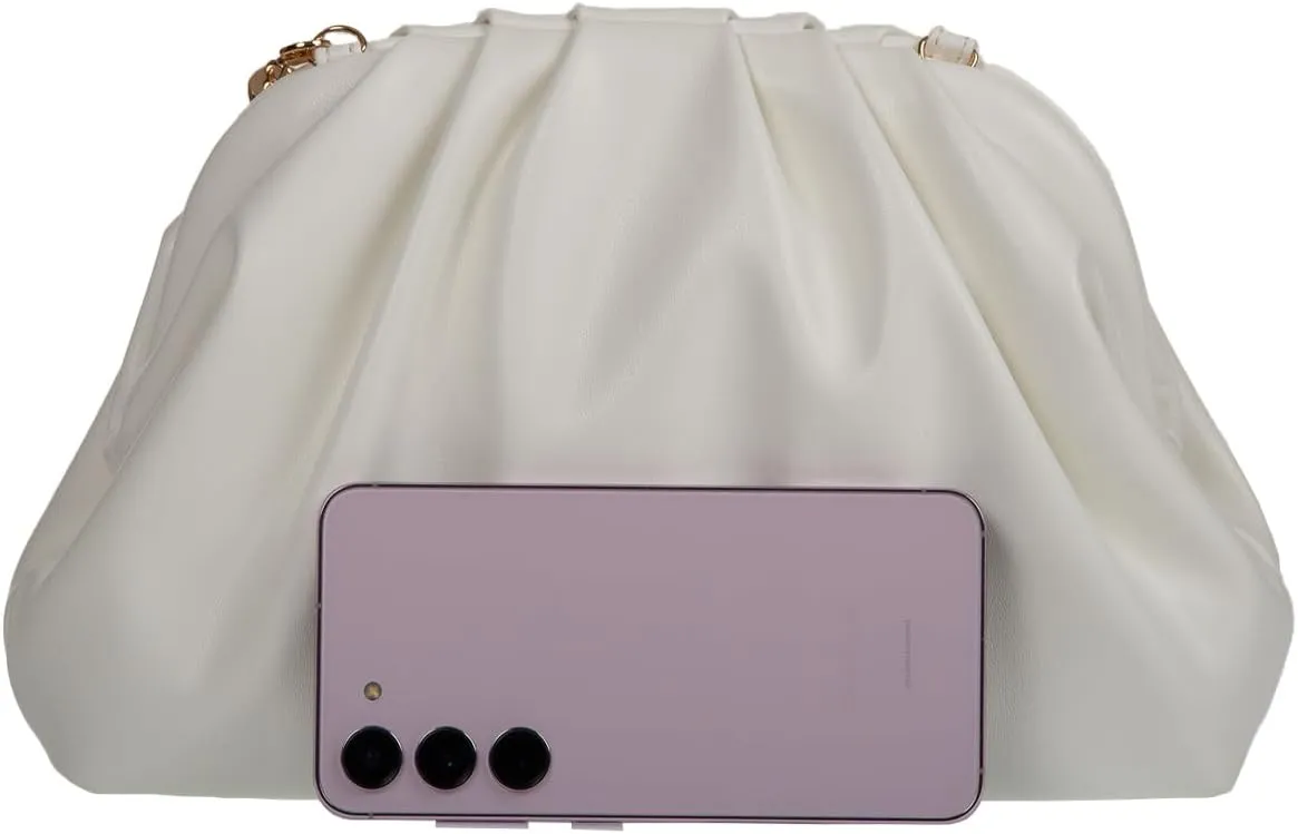 JNB Dumpling Bag for Women Clutch Purses, Cloud Crossbody Handbag Soft Shoulder Bag,party Bag,Wedding Bag,With Tassel.