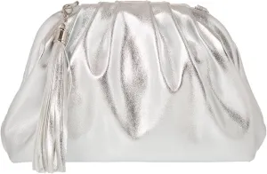 JNB Dumpling Bag for Women Clutch Purses, Cloud Crossbody Handbag Soft Shoulder Bag,party Bag,Wedding Bag,With Tassel.