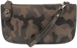 Joy Susan Women's Fashion Purse Camo Mini Crossbody Wristlet Clutch