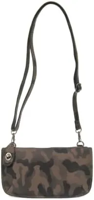 Joy Susan Women's Fashion Purse Camo Mini Crossbody Wristlet Clutch