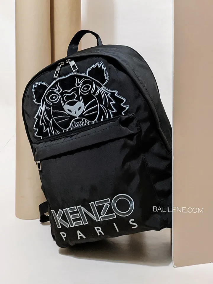 Kenzo Festive Tiger Backpack Black