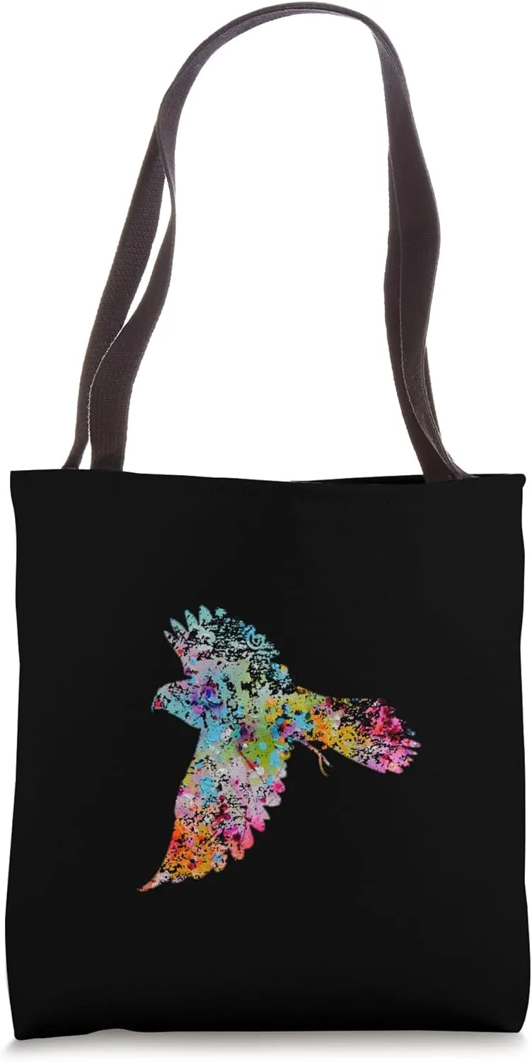 Kestrel - Vintage Kestrel Design - Painted Kestrel Falcon Tote Bag