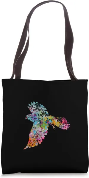 Kestrel - Vintage Kestrel Design - Painted Kestrel Falcon Tote Bag