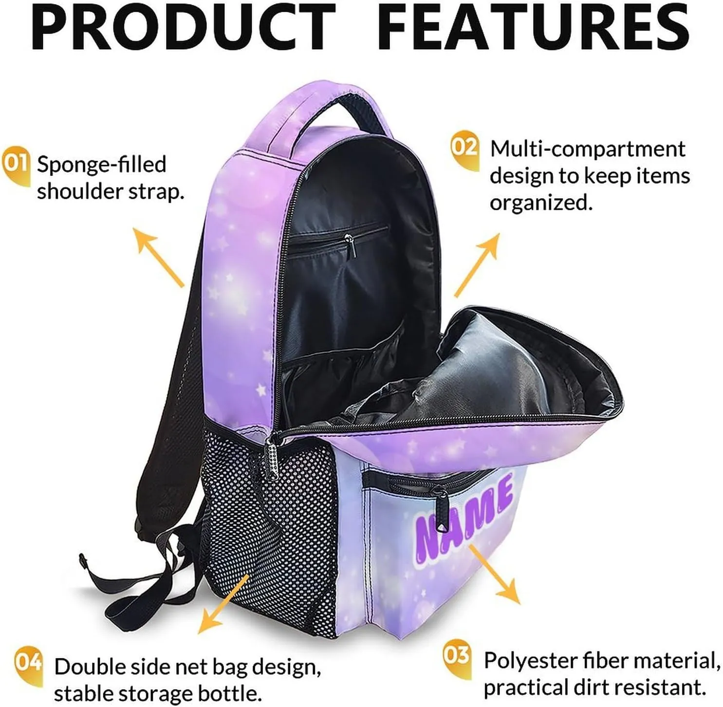 Kids Backpacks, Custom Rabbit Backpack for Girls 3-8, Gift for Kids Back to School, Casual Elementary Kindergarten Bookbag for Travel, Work and School