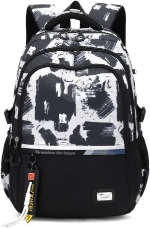 Kids School Backpack for Boys Casual Bookbags Elementary Middle School Bag Teens Lightweight Travel Backpack