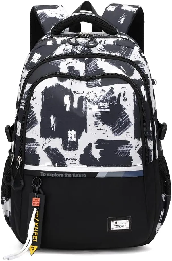 Kids School Backpack for Boys Casual Bookbags Elementary Middle School Bag Teens Lightweight Travel Backpack