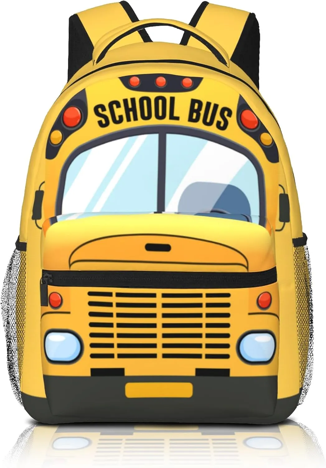 Kids School Bus Backpack Yellow School Bookbag for Boys Girls Kids Cartoon Pattern Backpack for School Travel