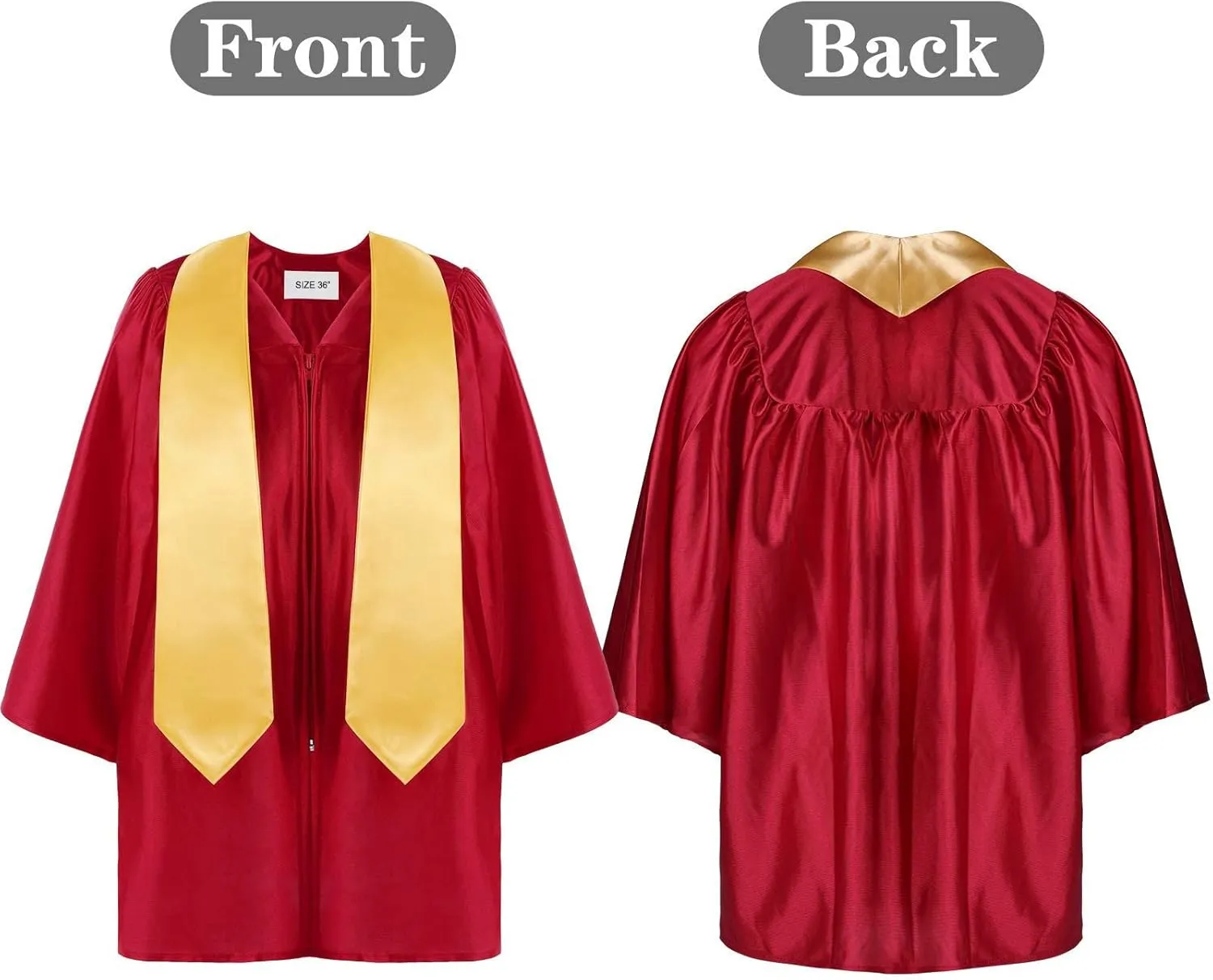 Kindergarten 2025 Graduation Cap and Gown Tassel Sets with Charm Graduations Stoles for Kids Grad Party