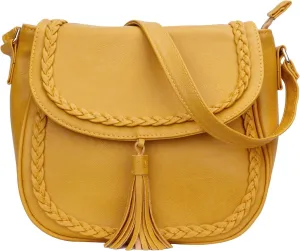 KKXIU Casual Flap Saddle Crossbody Bags for Women Purses and Handbags with Tassel