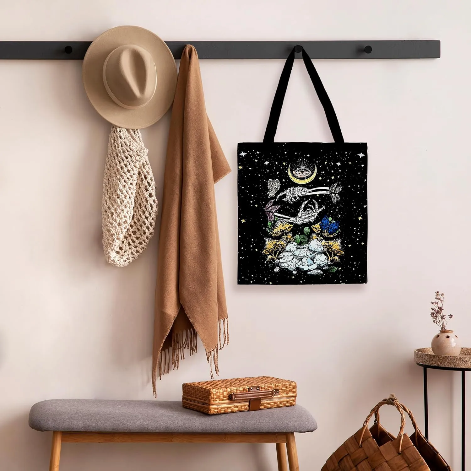 Kunlisa Dead Moth Tote - Goth Bag for Women