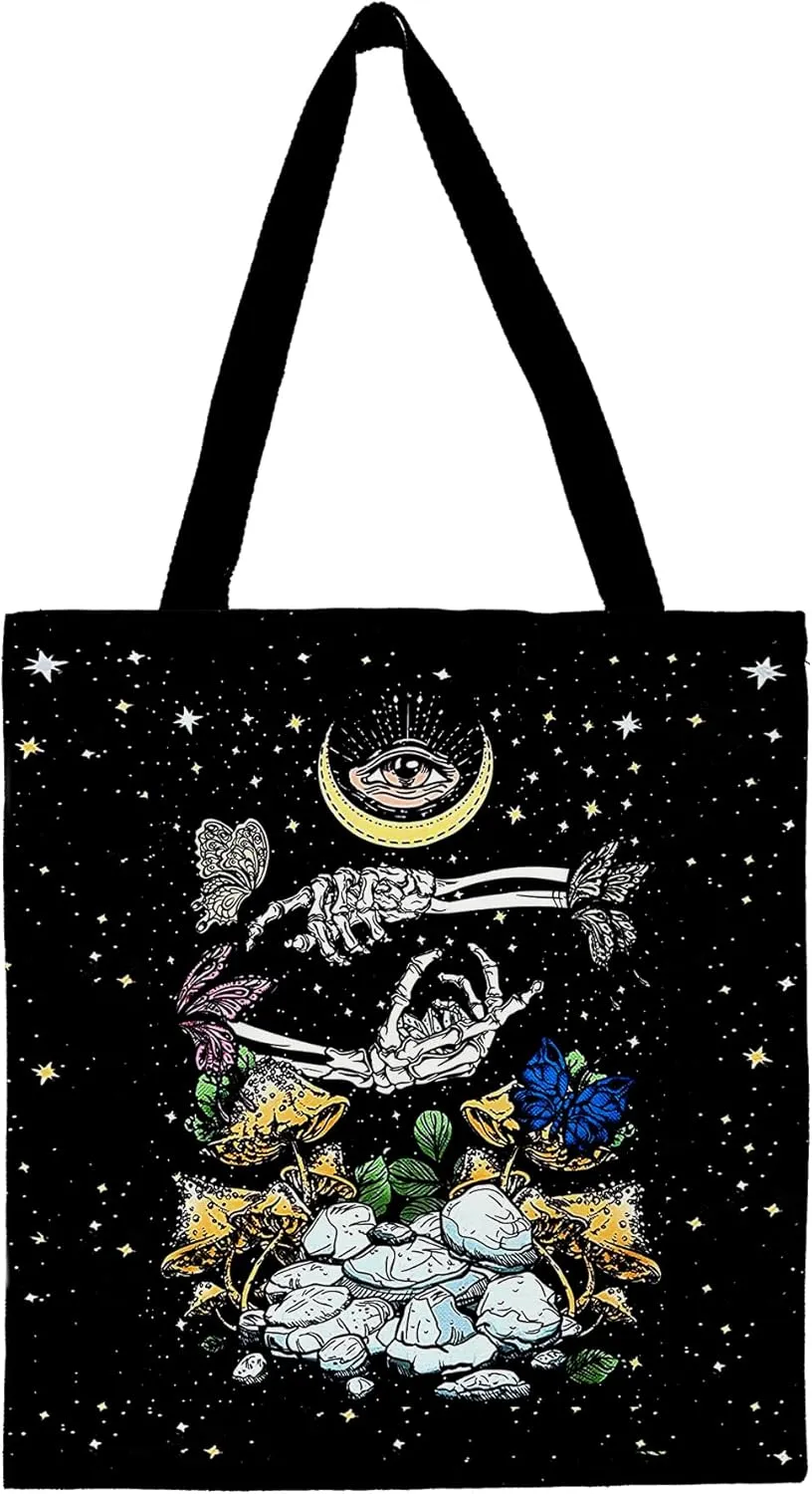 Kunlisa Dead Moth Tote - Goth Bag for Women