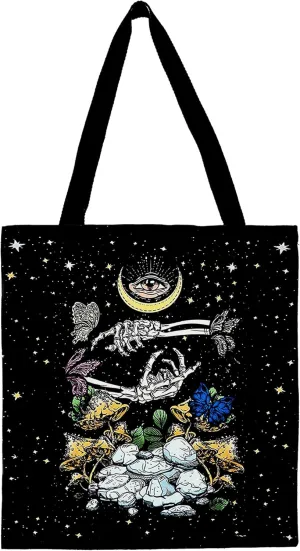 Kunlisa Dead Moth Tote - Goth Bag for Women