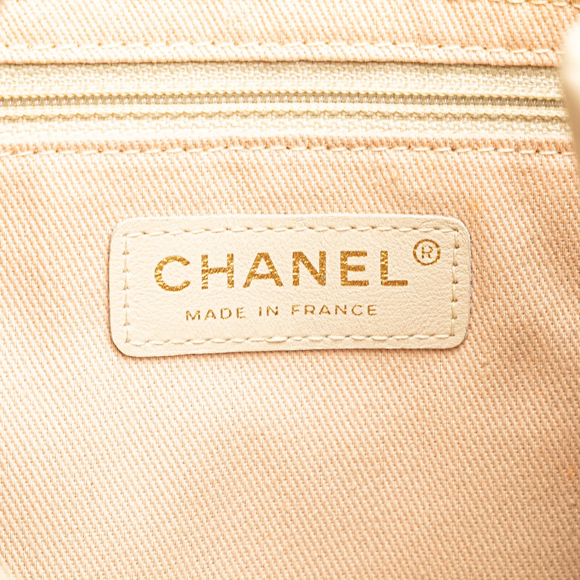 Lambskin Logo Camellia Tote