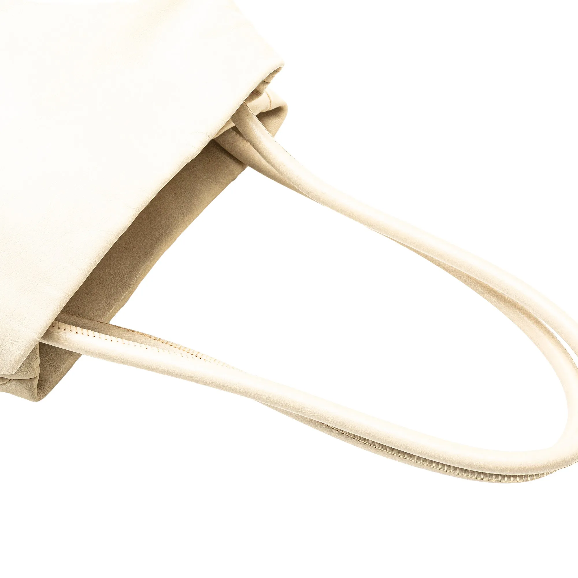 Lambskin Logo Camellia Tote