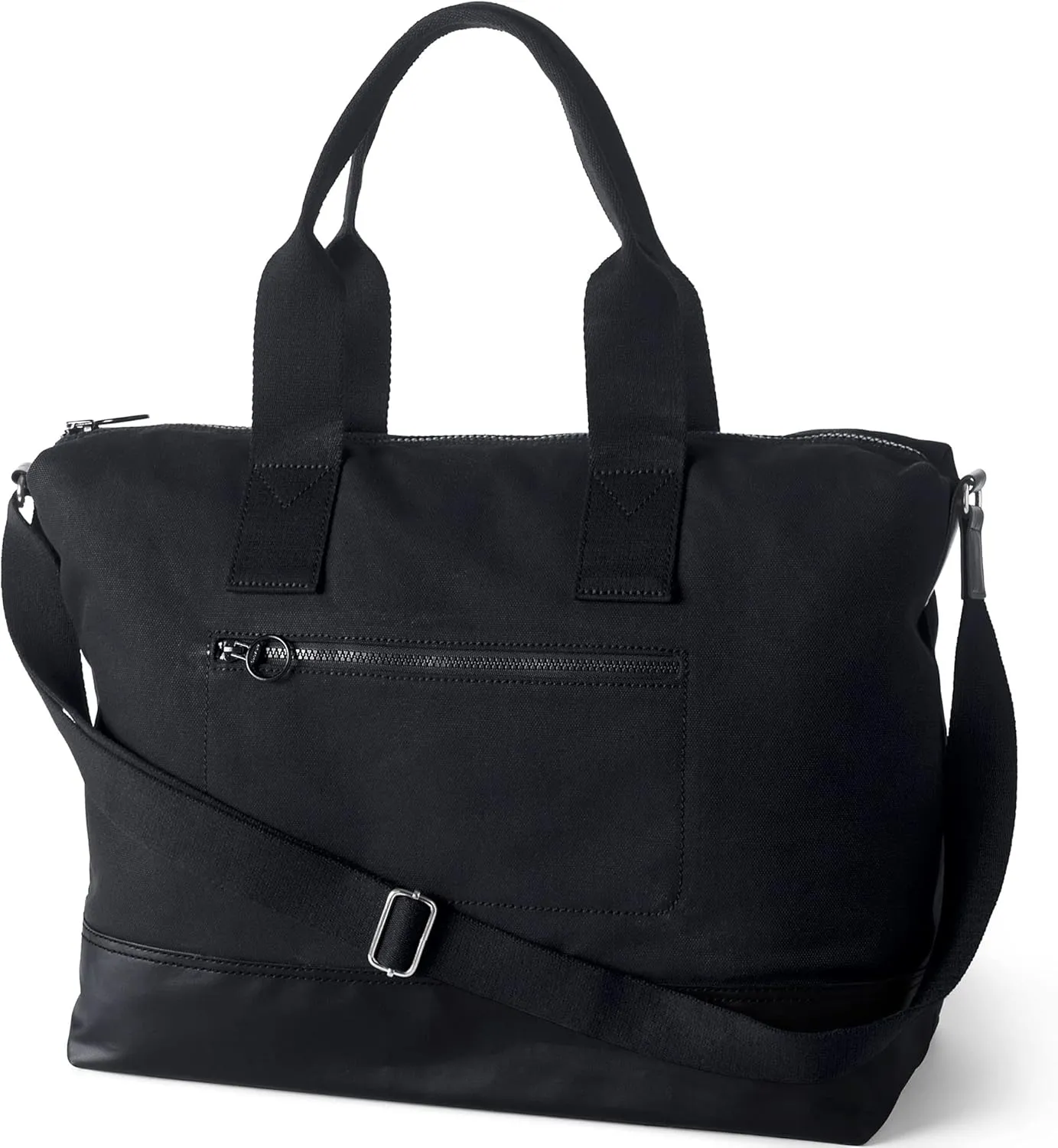 Lands' End Print Canvas Weekender Black One Size