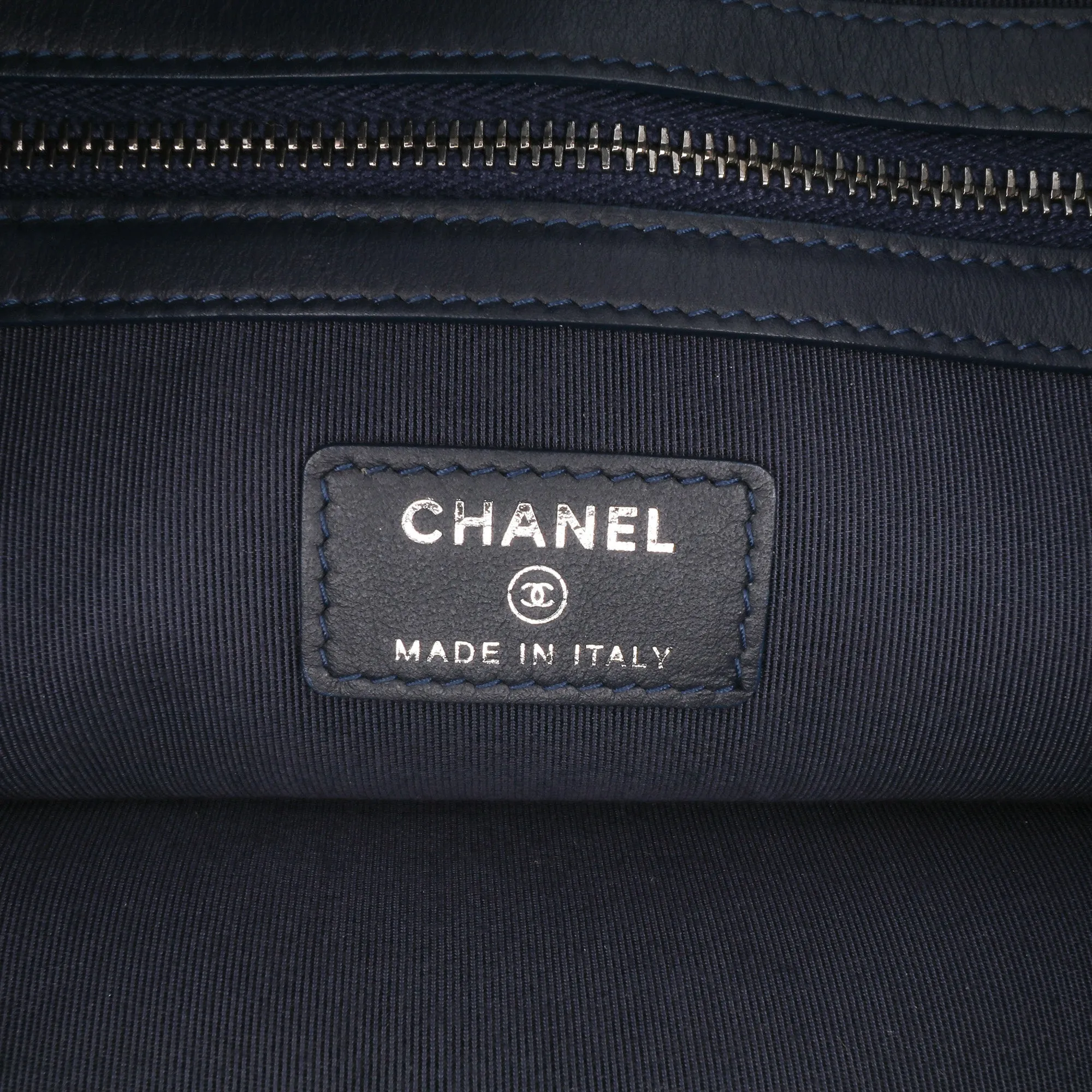 Large Denim Gabrielle O Case Clutch
