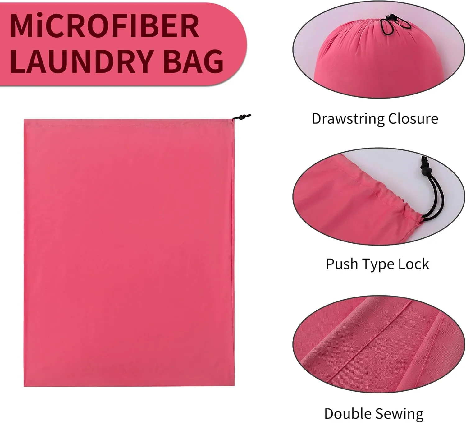 Laundry Bag 12 Pack, 40" x 30" Bulk Laundry Bags Travel with Drawstring, Storage bag suitable for quilts, pillows, pillowcases(12 Pack,Burgundy)