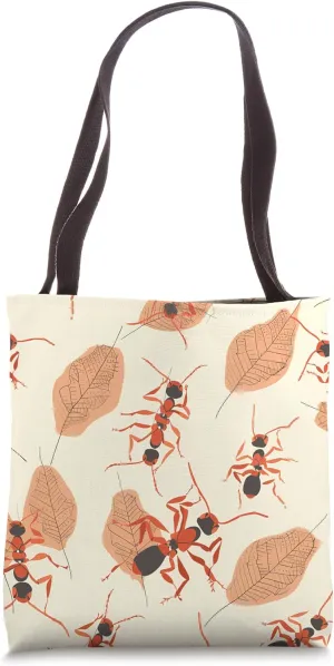 Leafcutter Ant Minimalist Wildlife Pattern Tote Bag