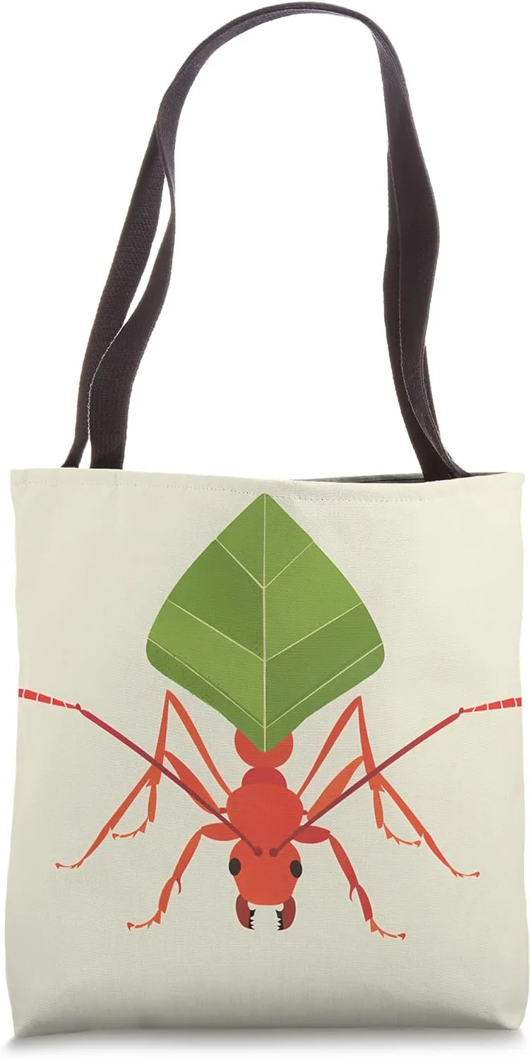 Leafcutter Ant Minimalist Wildlife Pattern Tote Bag