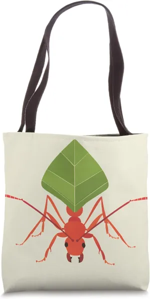 Leafcutter Ant Minimalist Wildlife Pattern Tote Bag