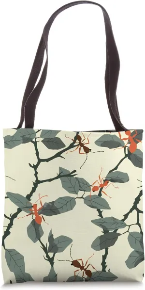 Leafcutter Ant Minimalist Wildlife Pattern Tote Bag