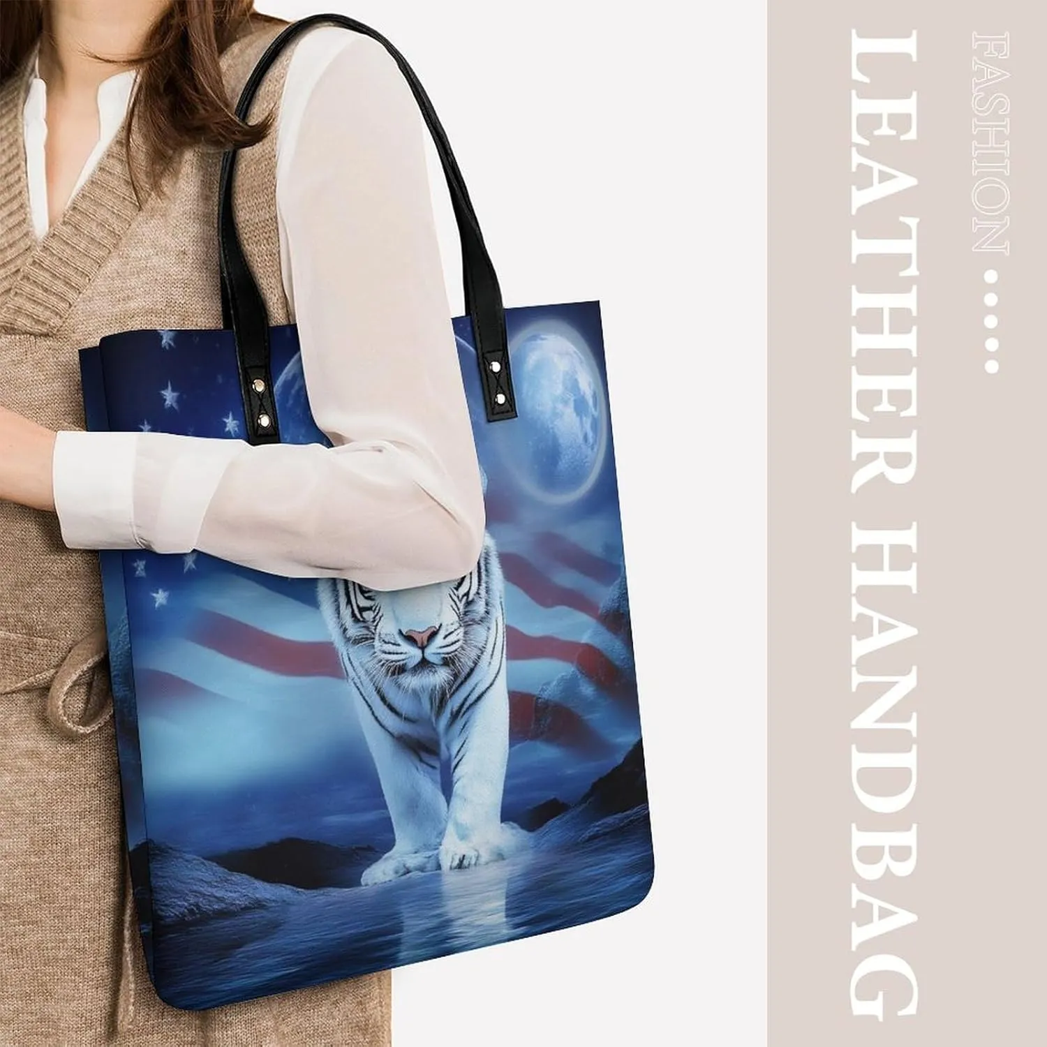 Leather Purse For Women Ladies Tote Shoulder Handbag