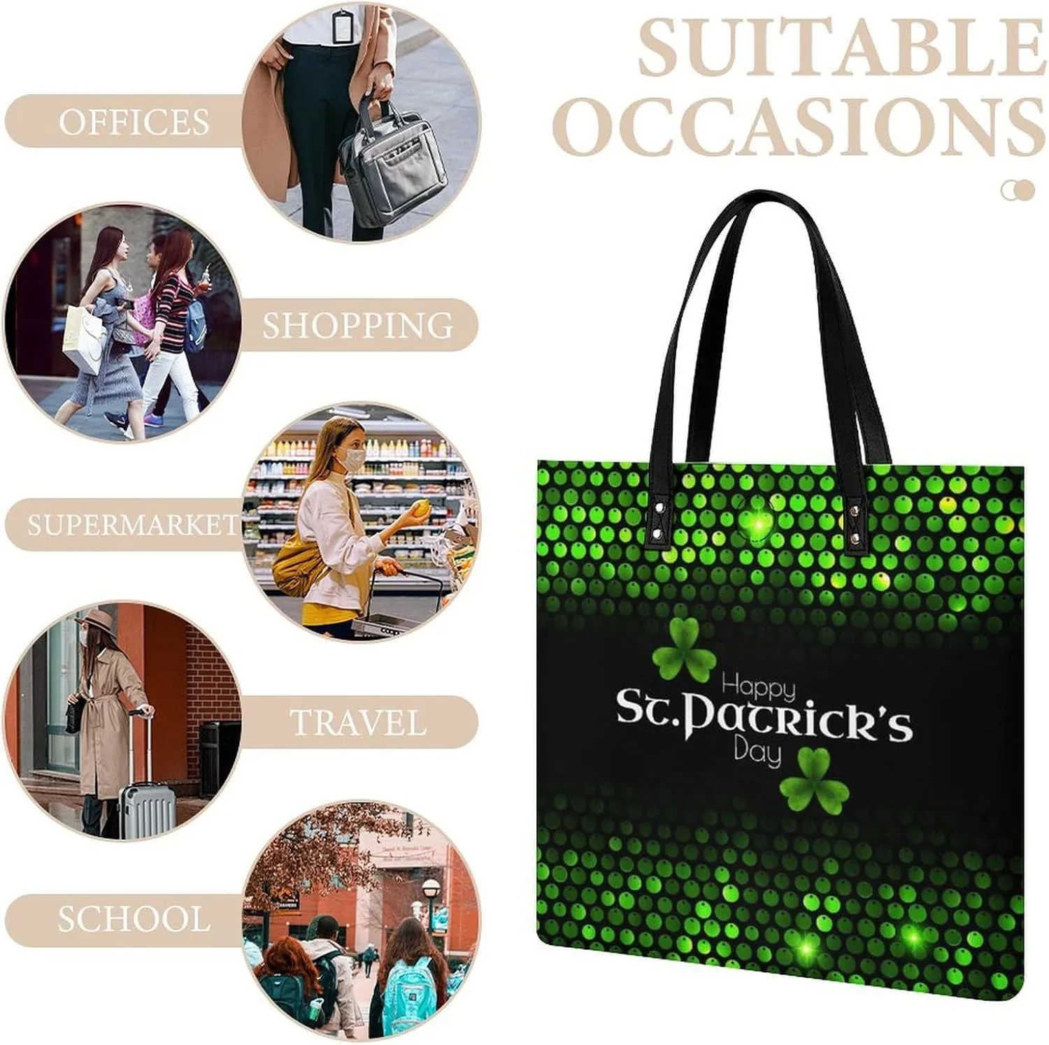 Leather Purse For Women Ladies Tote Shoulder Handbag