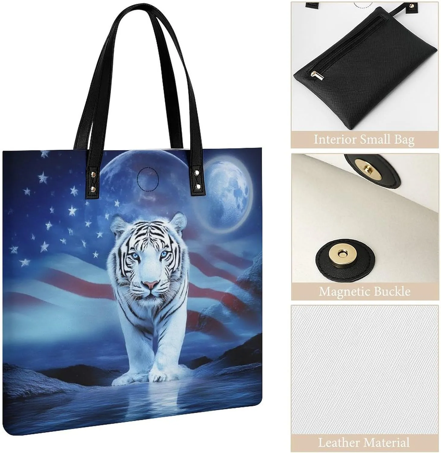 Leather Purse For Women Ladies Tote Shoulder Handbag