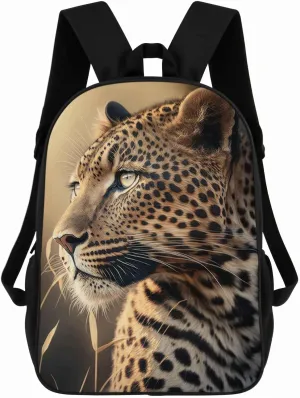 Leopard Backpack Casual Daypack Wild Animal Print Laptop Bag Bookbag for Work Travel Hiking 17 Inch Style 3