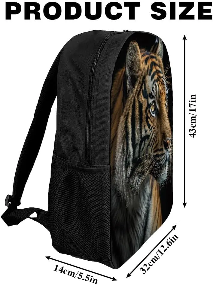 Leopard Backpack Casual Daypack Wild Animal Print Laptop Bag Bookbag for Work Travel Hiking 17 Inch Style 3