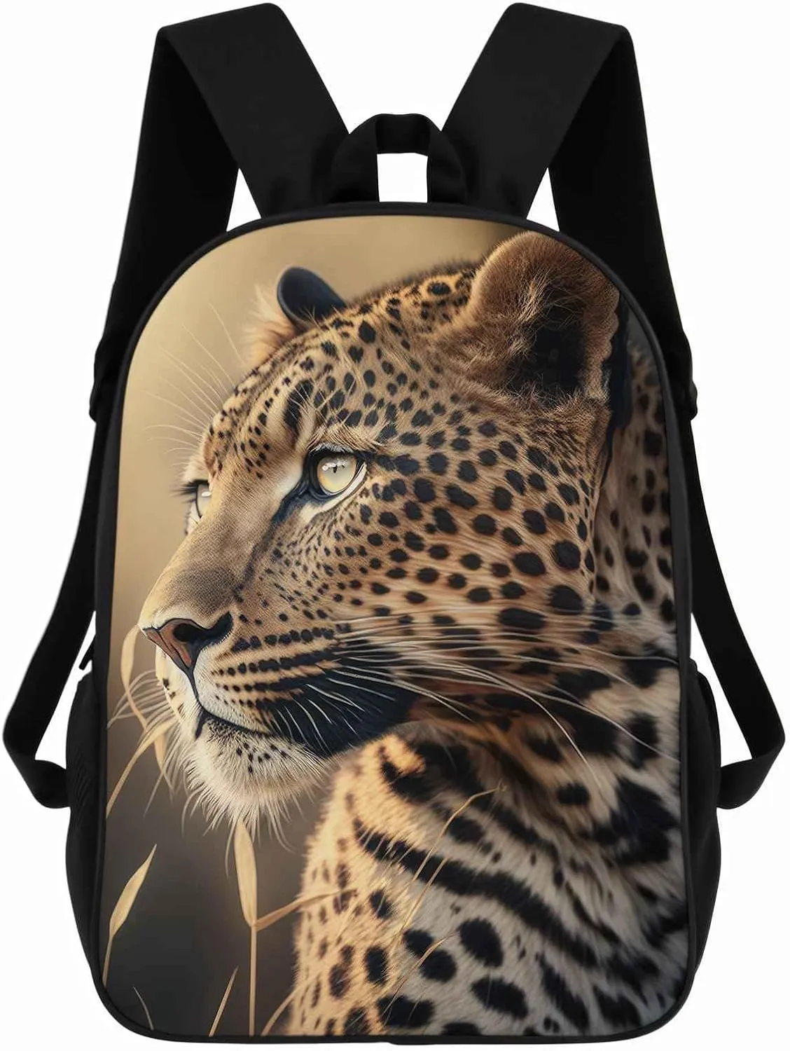 Leopard Backpack Casual Daypack Wild Animal Print Laptop Bag Bookbag for Work Travel Hiking 17 Inch Style 3