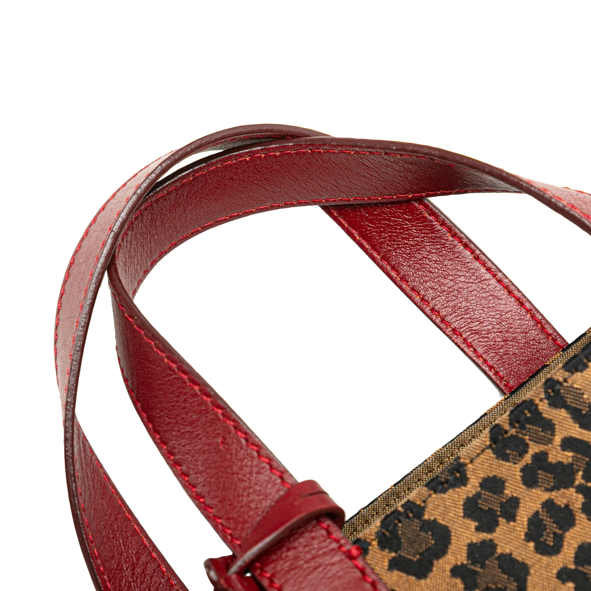 Leopard Print Canvas Tote