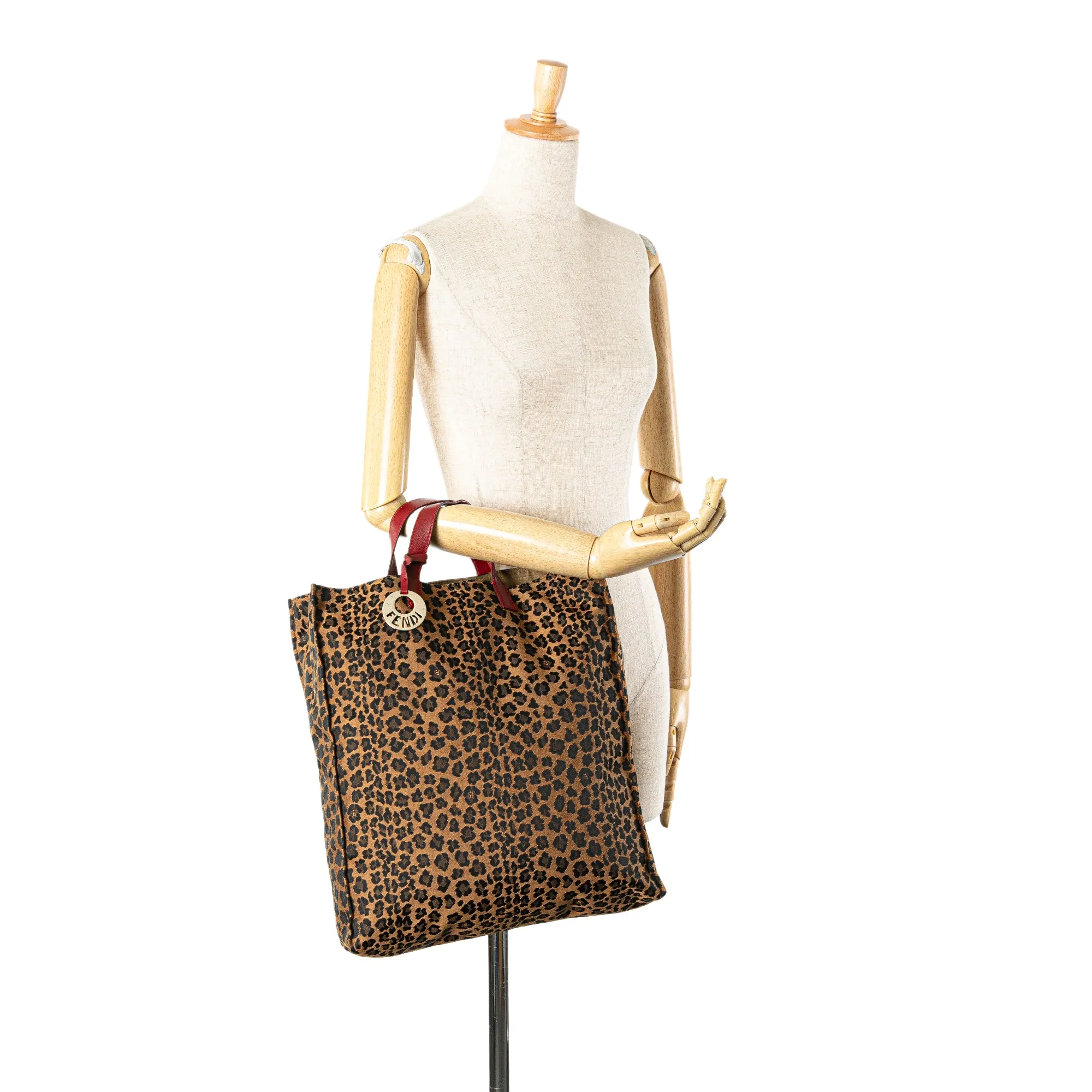 Leopard Print Canvas Tote