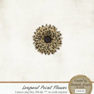Leopard Print Flower