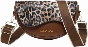 leopard print purse crossbody bags for women, trendy small shoulder bag for women, brown cheetah purse handbags, bolsos para mujeres