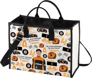 LEVLO Racing Fans Tote Bag - Racing Game Gifts Shoulder Bag Car Merchandise