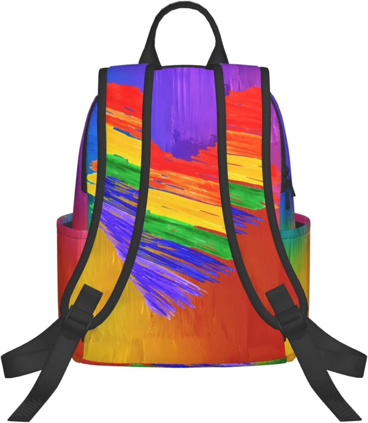 LGBT Rainbow Gay Pride Graffiti Heart Travel Laptop Backpack Casual Backpacks Double Shoulder Daypack Notebook Rucksack Work Bags Sports Bag for Hiking Camping Beach