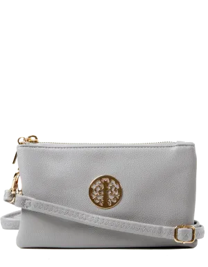 Light Grey Clutch Bag | Toni