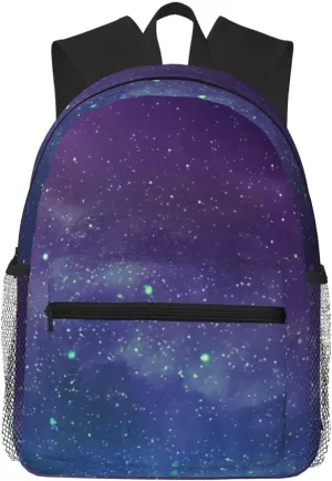 Lightweight Casual water resistanted Universe with Stars Galaxy Interstellar Print Backpack, Laptop Travel Daypack Backpack.